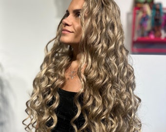 Synthetic dreads light brown extensions double ended crochet  de dreads Full set Long dreadlocks