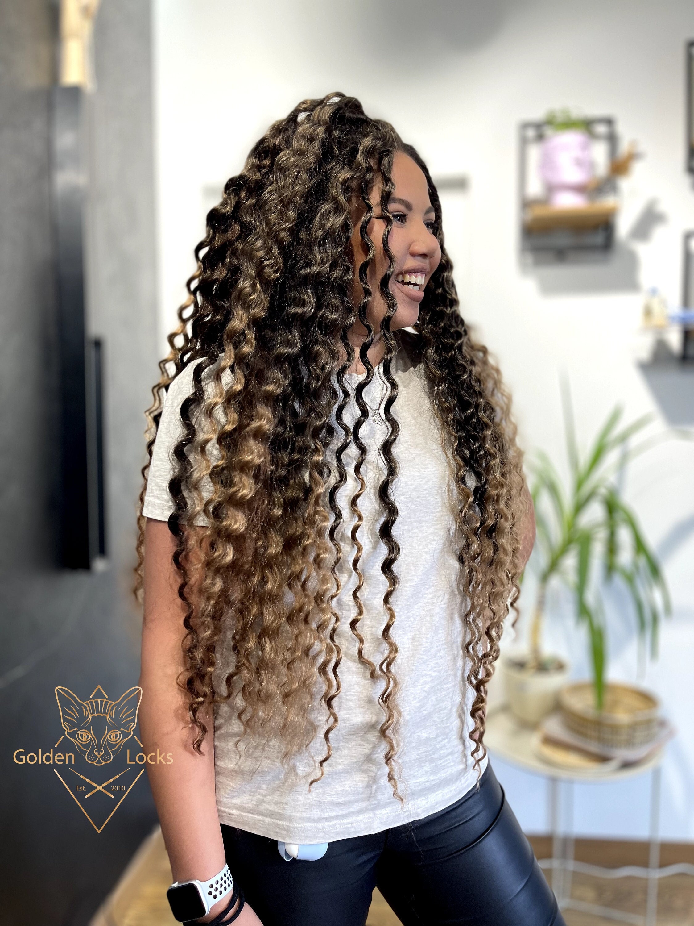 Ombre Brown Curly Synthetic Dreadlocks: Boho Full Set - Etsy