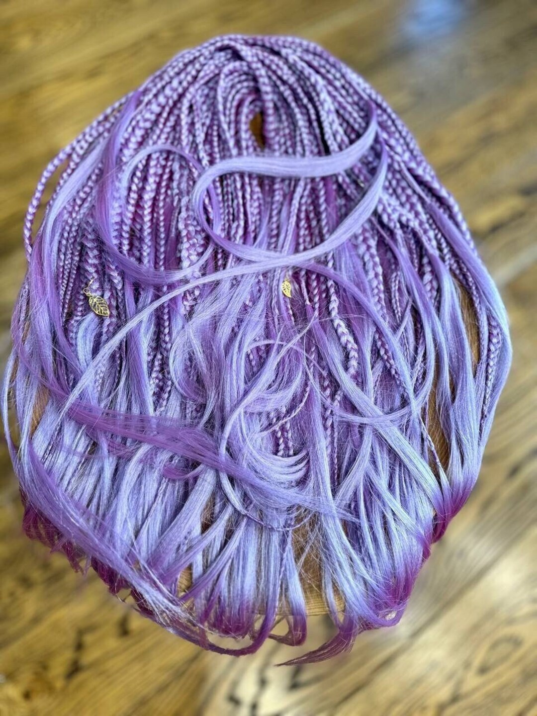Dreadlocks Extensions Blonde Mix Lavender Hair Extension Boho Etsy