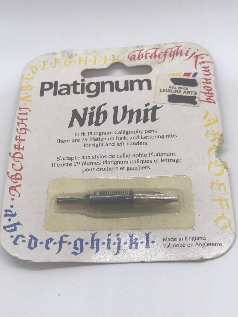 Platignum Vintage Pen Nibs/ Platignum Calligraphy/ Italic Pen Etsy