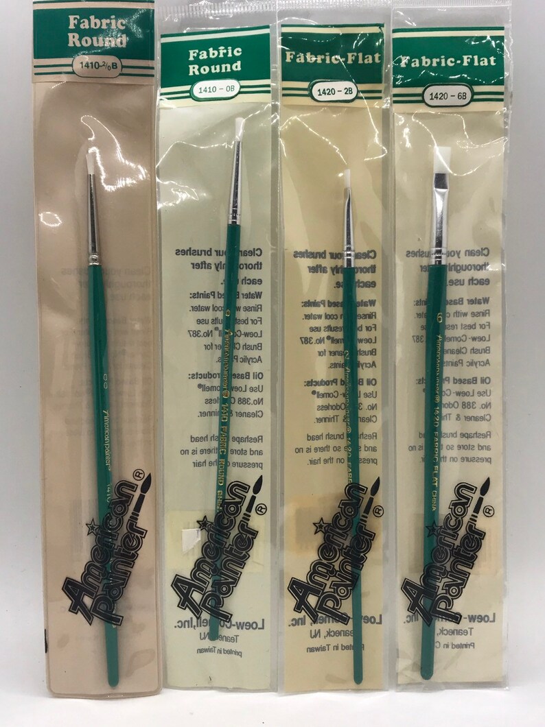 Fabric Painting Brushes American Painter Fabric Flat 1420 Fabric Brush Set