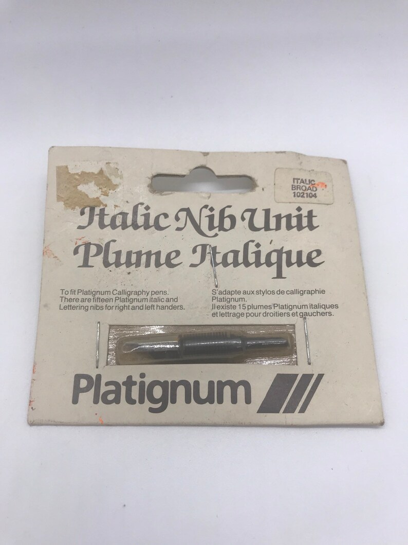 Platignum Vintage Pen Nibs/ Platignum Calligraphy/ Italic Pen Etsy