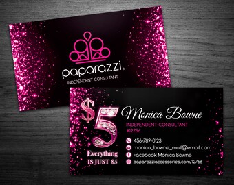 paparazzi business cards etsy