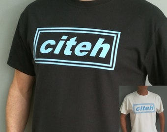 Manchester City Oasis Inspired  "citeh" T Shirt (Man City MCFC)
