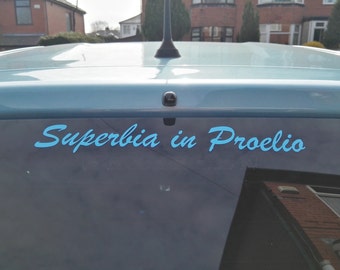 Manchester City "Superbia in Proelia" Sticker Vinyl Decal (Man City MCFC)