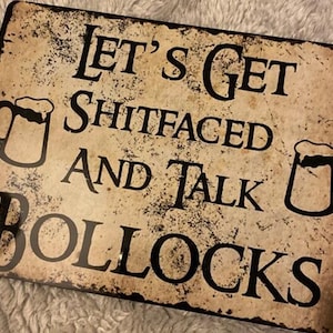 Home Bar Metal Sign: Retro Funny Man Cave Decor Bild 6