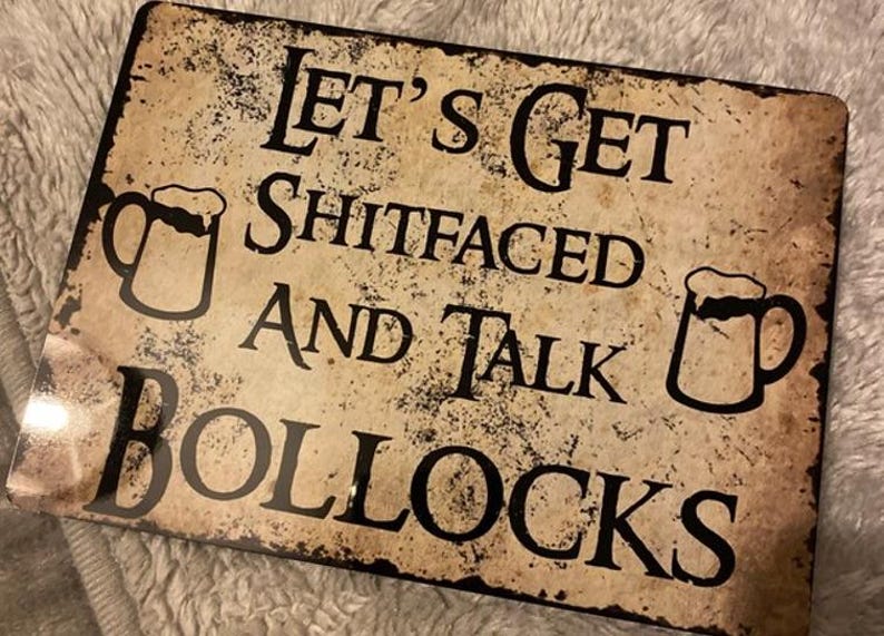 Home Bar Metal Sign: Retro Funny Man Cave Decor Bild 6