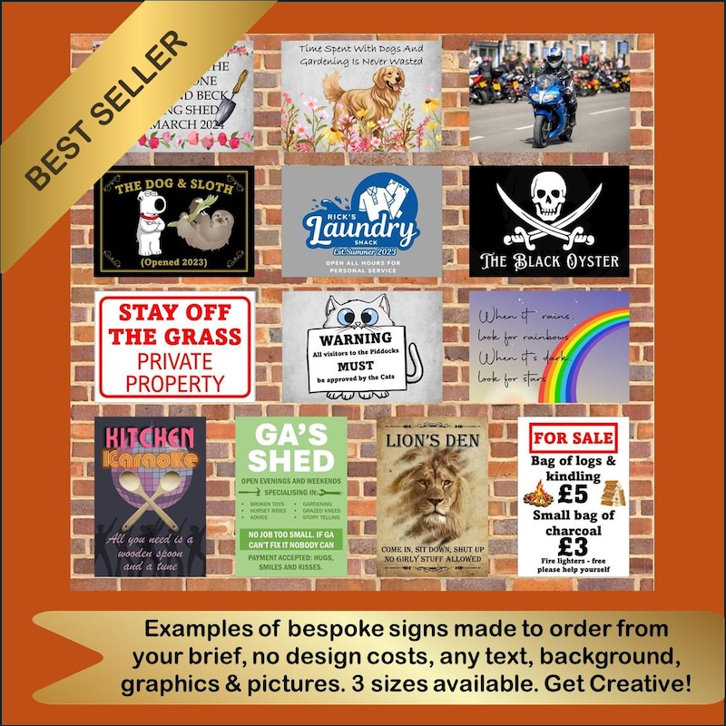 Weatherproof Logo Signs - Etsy UK