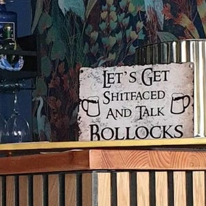 Home Bar Metal Sign: Retro Funny Man Cave Decor Bild 7