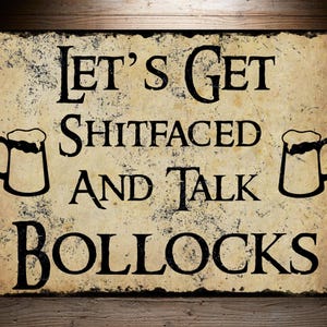 Home Bar Metal Sign: Retro Funny Man Cave Decor Bild 10