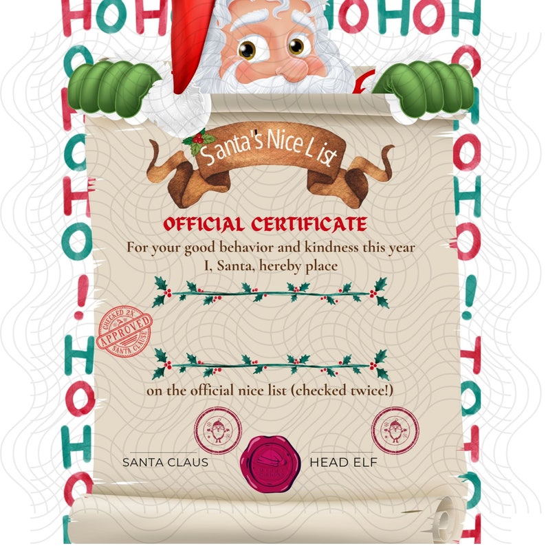 Letter FROM Santa PRINTABLE / Instant Download / Kids Letter - Etsy ...