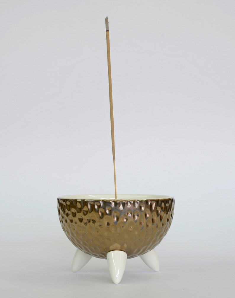 Ceramic Smudge Bowl / Offering Bowls / Incense Stick Holder image 3