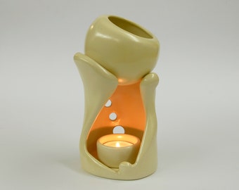 Bruciatore di olio essenziale Etera / Hygge / Ceramica fatta a mano / Lampada aromatica