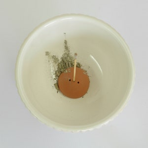 Ceramic Smudge Bowl / Offering Bowls / Incense Stick Holder image 5