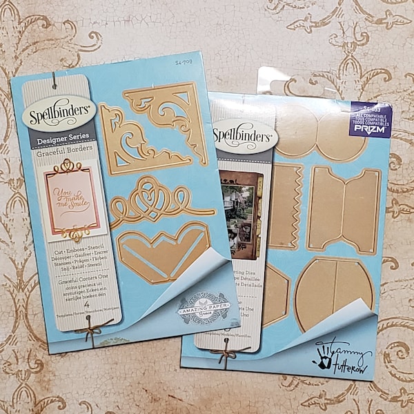 Used Spellbinder's, Journal Making, Die Sets, Tabs and Corners