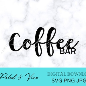 Digital file Coffee Bar