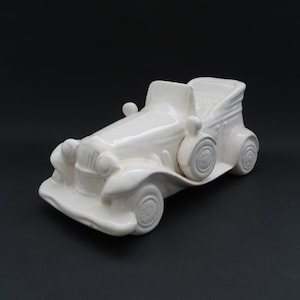 Unusual Vintage Ceramic Car Money Box / Bank. c.1960s
