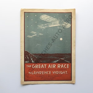 Sällsynt antik "The Great Air Race" Pioneer Aviation-noter. 1911