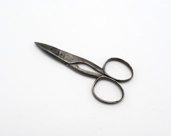 Antique Victorian Nail Cuticle Sterling Scissors - Ruby Lane