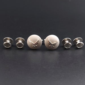 U.S. Air Force USAF ‘Hap Arnold’ Insignia Cufflink & Dress Stud Set – Mint Unworn Condition