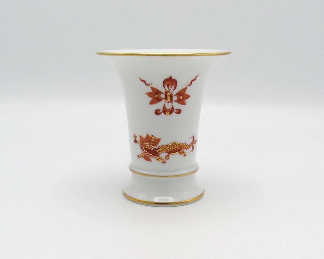 Meissen 磁器 花瓶 新品未使用 マイセンクリスタル ミスティックフラワー 色被せ花瓶 F2517
