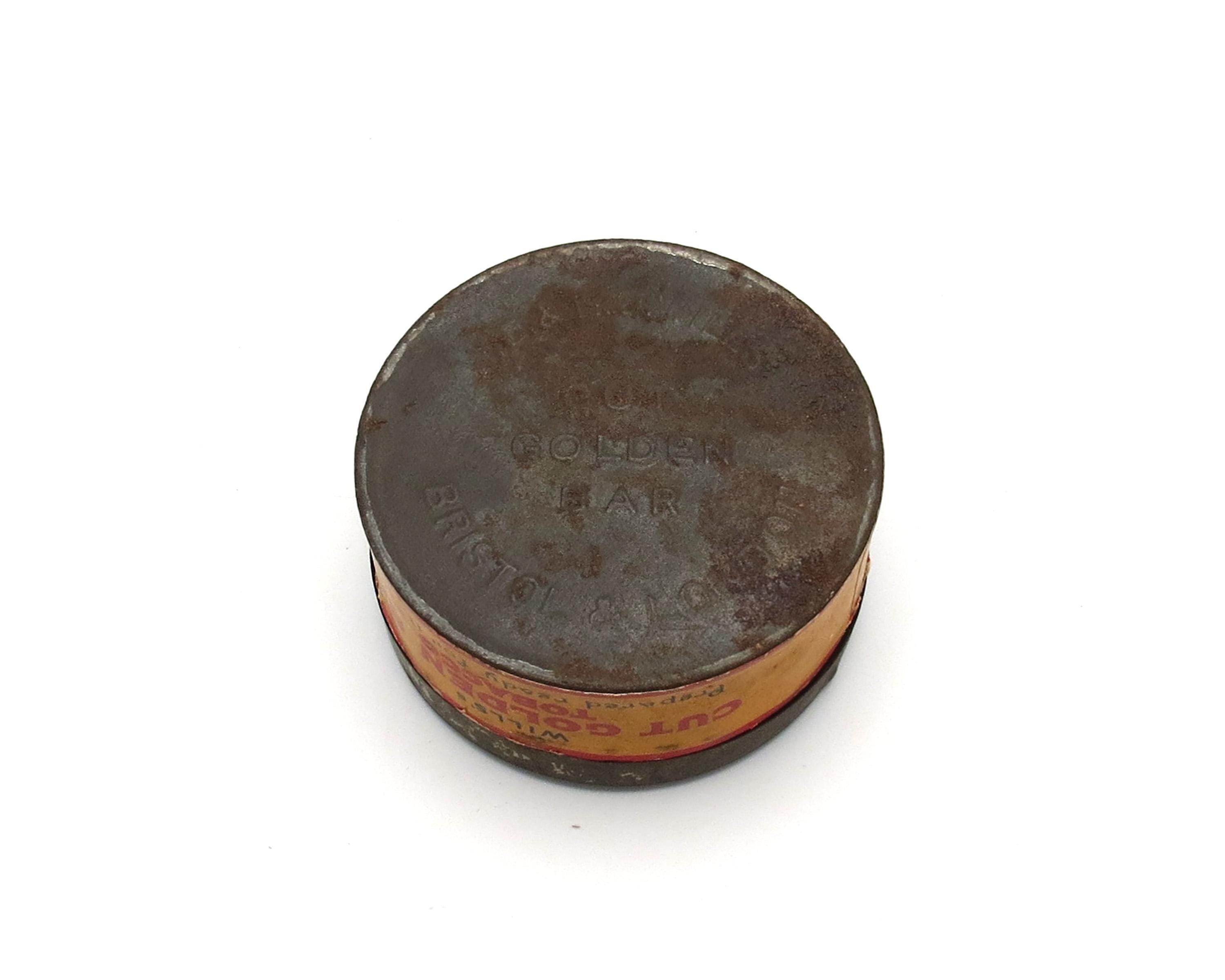 wills cut golden bar tobacco Rare Antique Will's Cut Golden Bar Tobacco Tin. C.1900s – Williamson's  Patented 'cutter Lid'