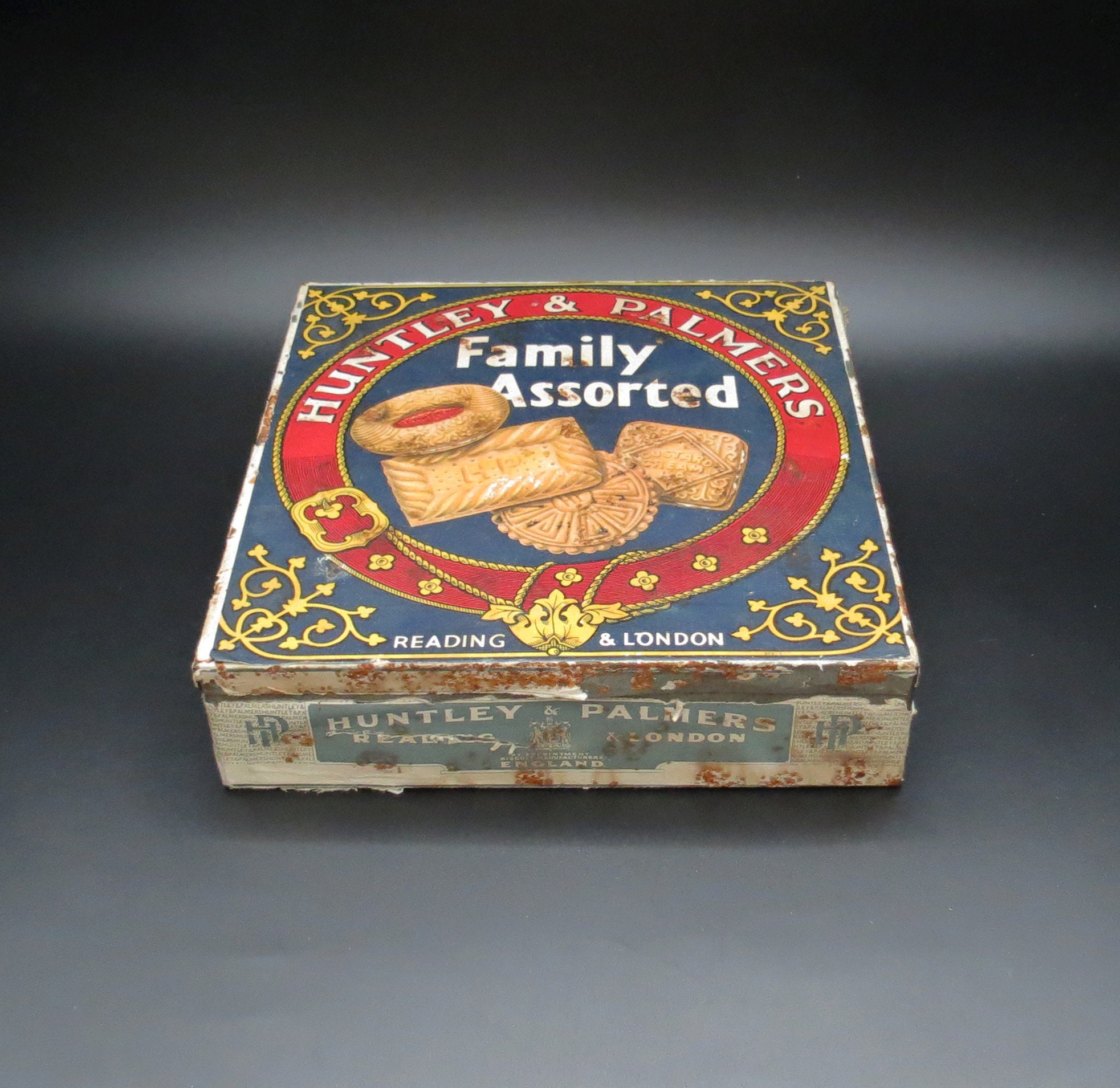 ※9/2発送 イギリス 缶 アンティーク  Huntley & Palmers Rare Antique 9