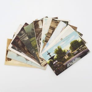 Collection de 12 véritables cartes postales anciennes et vintage du Hampshire, en Angleterre