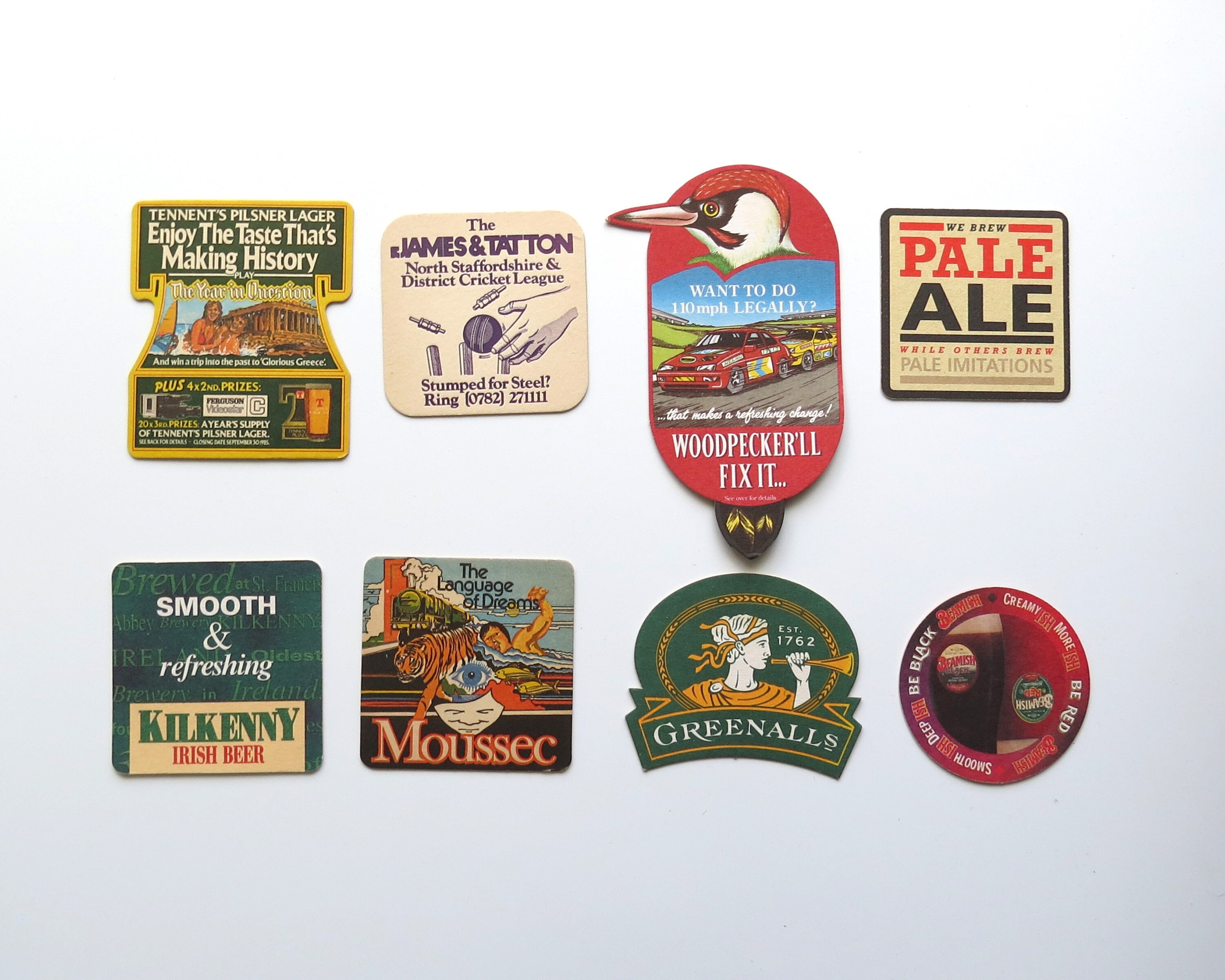 8 X Vintage Beer Mats (3 Lots Available, Sold Individually) – Various ...
