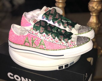 blinged out gym shoes