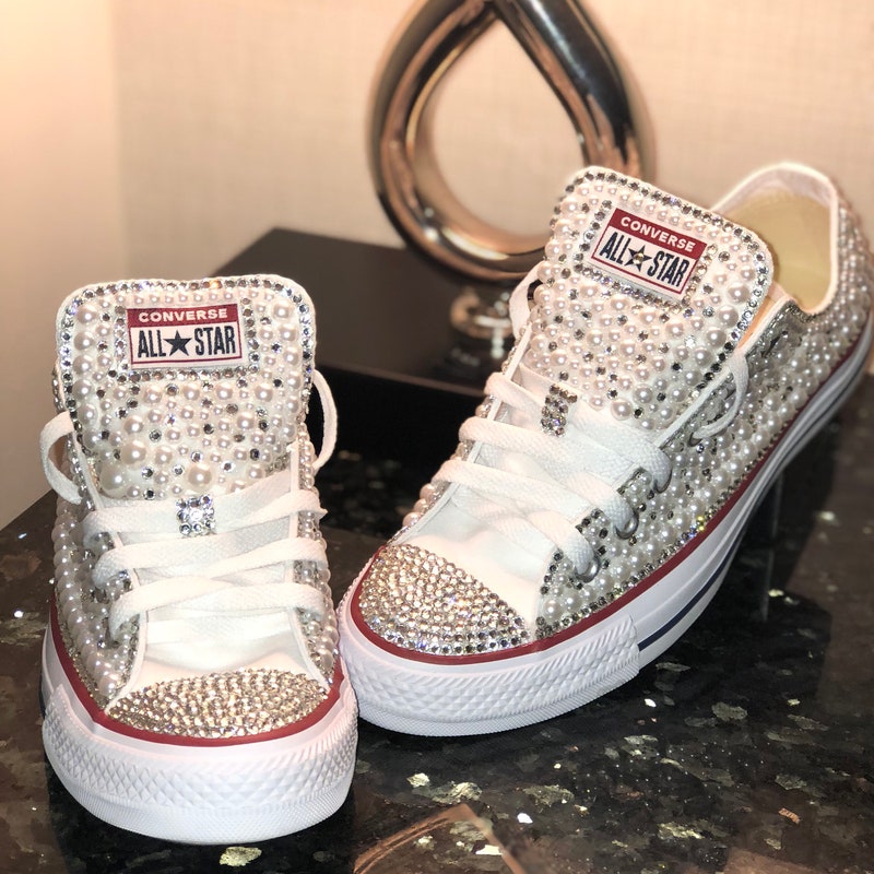 rhinestone converse for wedding