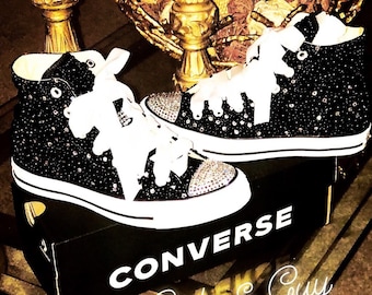blinged out converse sneakers