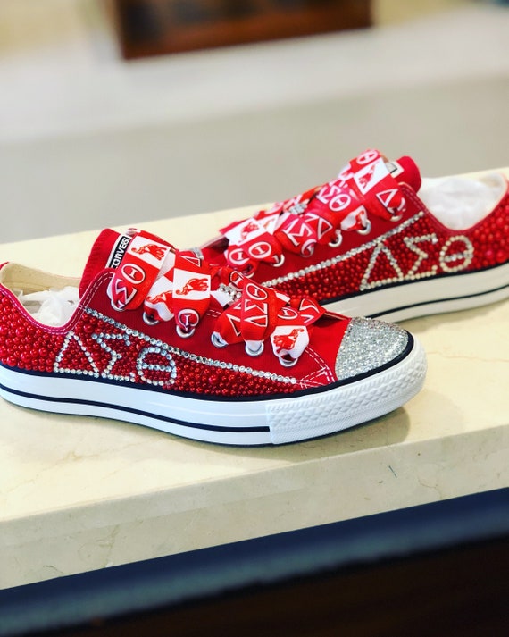 bling red converse