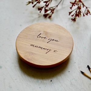 Personalised Quote Engraved Scented Candle Bild 2