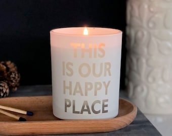 New Home Gift , This is Our Happy Place Housewarming Candle, Soy Wax