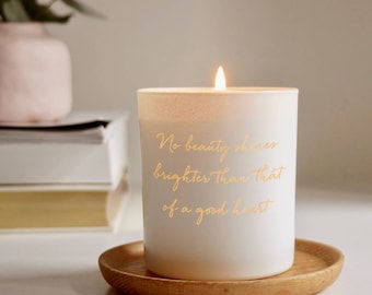 Personalised Quote Engraved Scented Candle