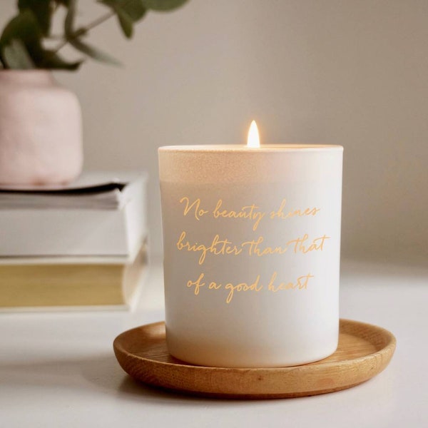 Personalised Quote Engraved Scented Candle