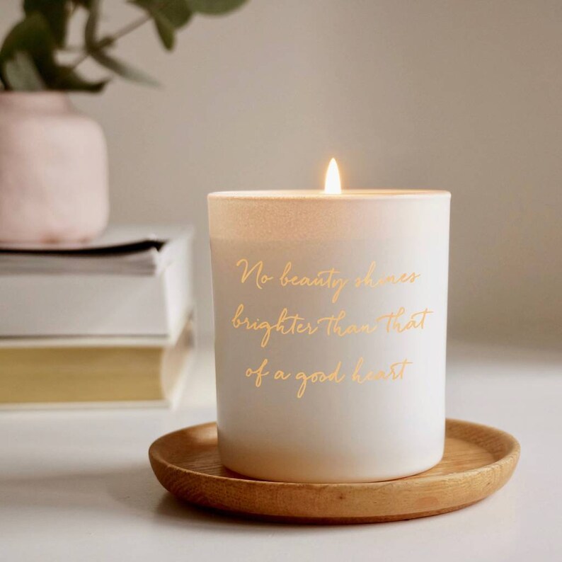 Personalised Quote Engraved Scented Candle Bild 1
