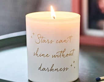 Stars Can't Shine Without Darkness Scented Candle - Personalised Candle