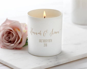 Personalised Glow Through Wedding Candle