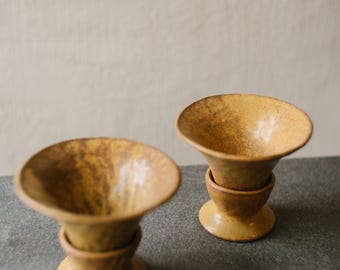 Handgemaakte keramische theezeef met oranje roestglazuur voor theeceremonie Gongfu Cha