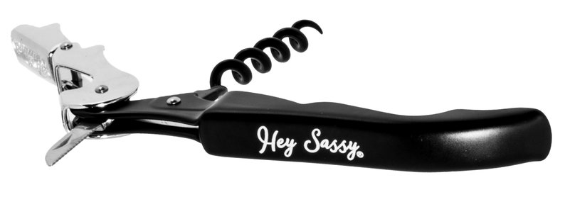 Valentine Wine Tote Single wine tote with Monogram and corkscrew one side and Wine Kisses Reverse Side
