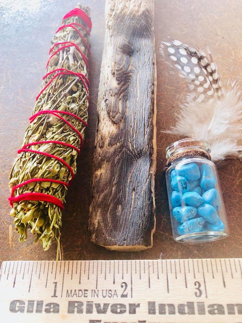 Smudge Kit Sage Smudging Kit Native American Smudge Kit Etsy
