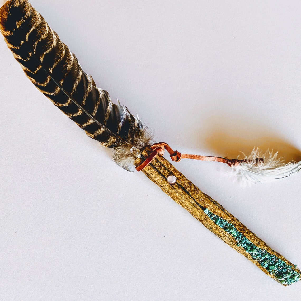 Genuine Native American Indian Handmade Smudging Feather Fan Etsy