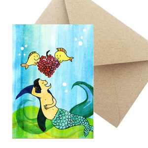 Cartão postal, presente, parabéns "Aquário"