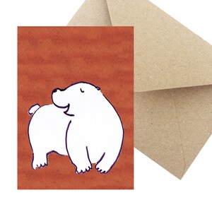 Grußkarte Geschenk Geburtstag Karte Geschenkkarte "Eisbär"