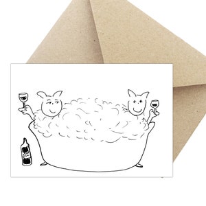 Cadeau d’anniversaire de carte de voeux carte postale « Wellness »