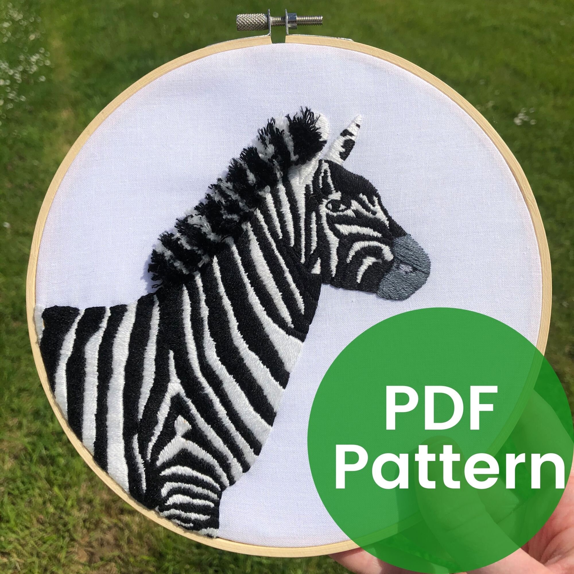 Pangolin Embroidery PDF Pattern Digital Download Endangered animals Pangolins