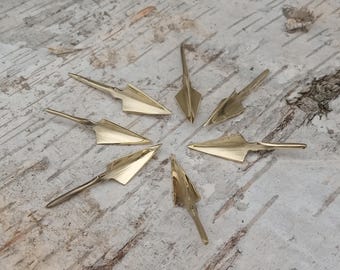Ancient  arrowheads. Three blades. arrows. copy (Price for 6 pieces)