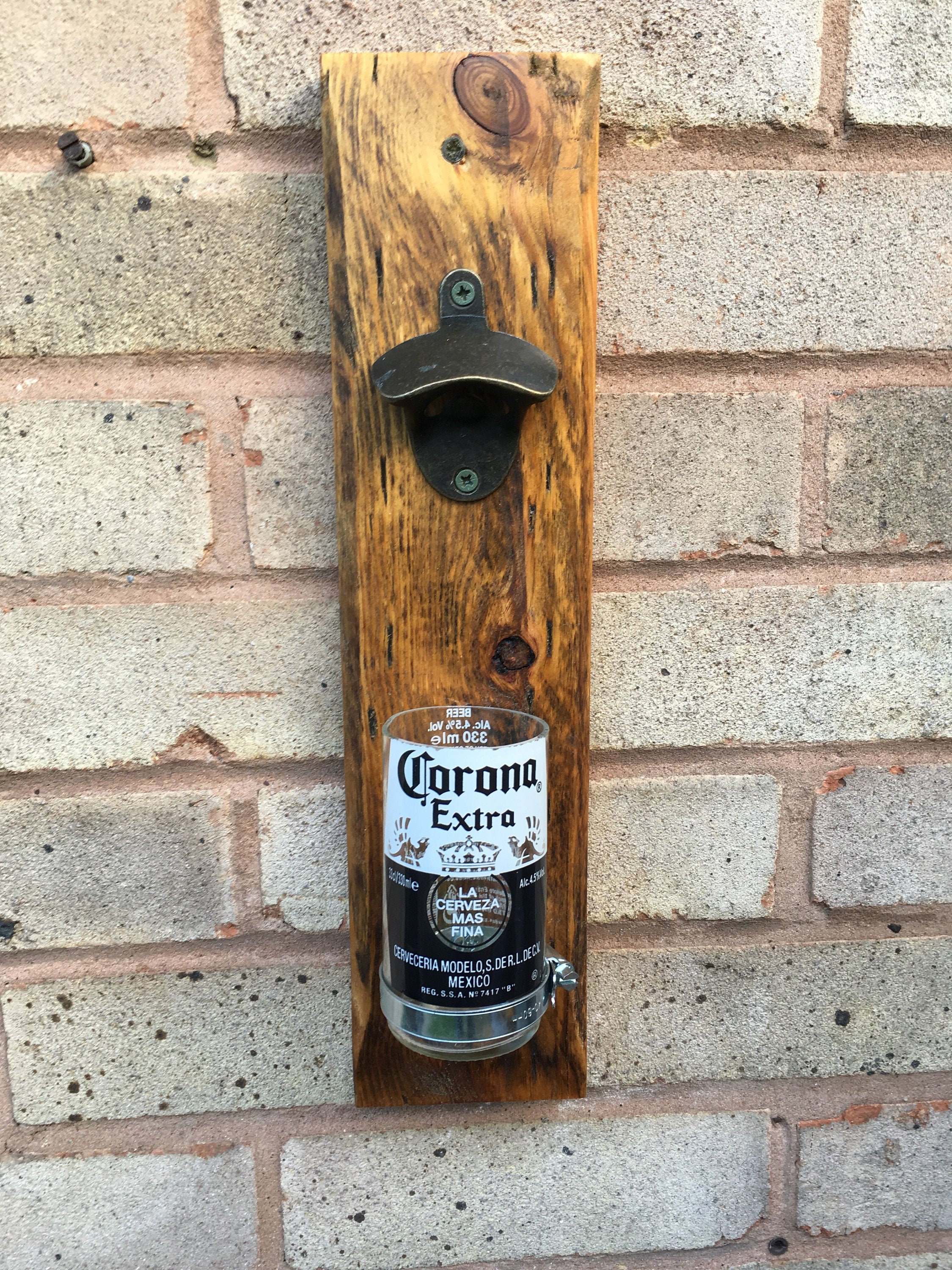 Rhode Island - Wall Mounted Bottle Opener with Cap Catcher